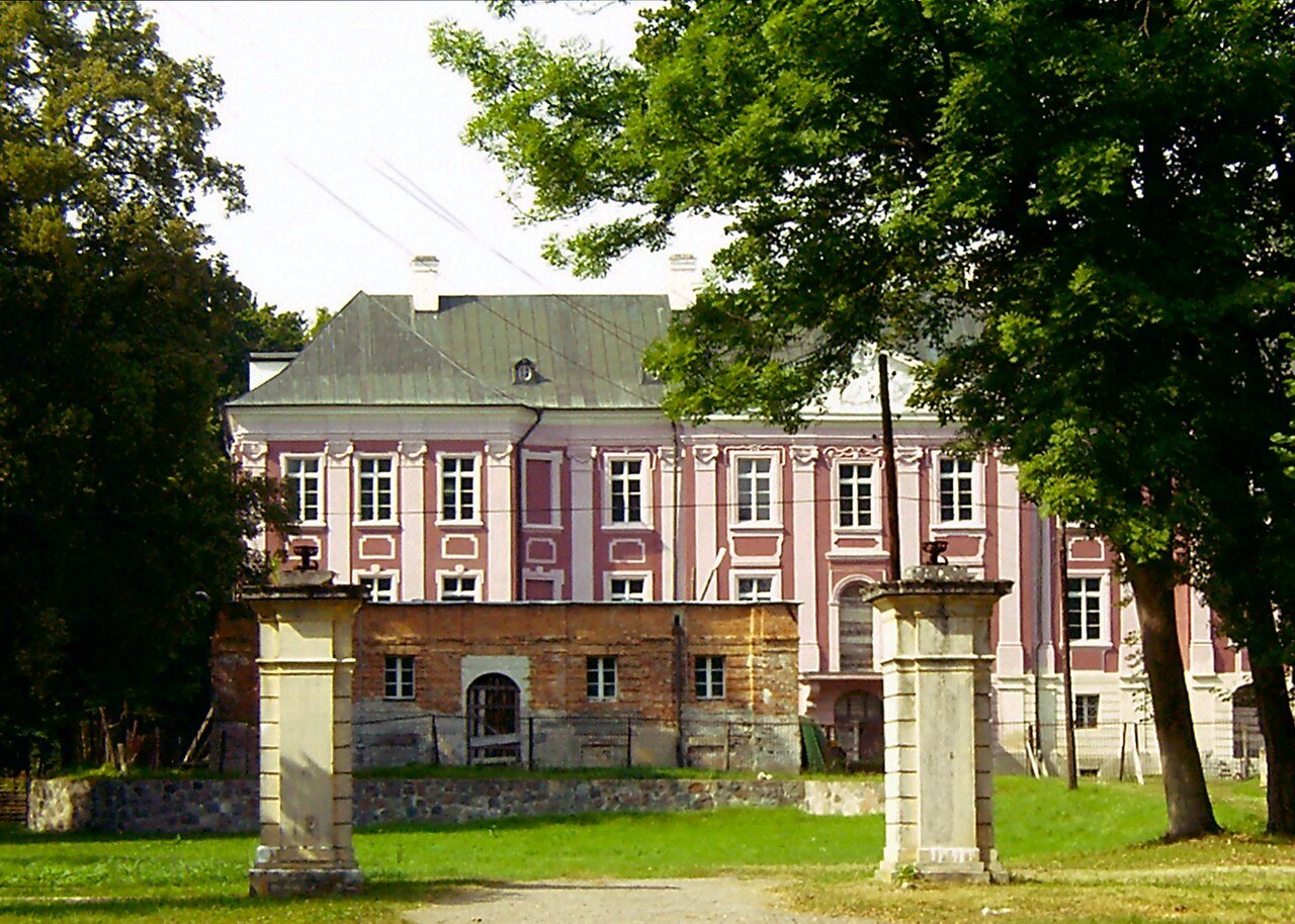Pałac Sapiehów w Wieleniu — fotografia archiwalna.